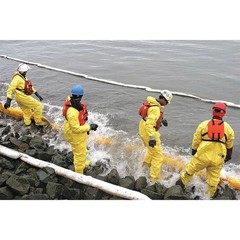 Spilltech Sorbent Boom, 30 gal, 5 in x 20 ft, Oil, White, 2 PK WB520SN Spilltech