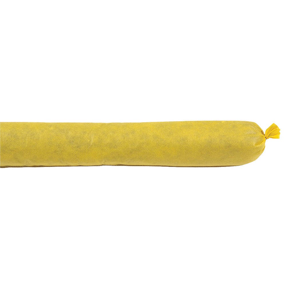 SPILLTECH YSO430 Absorbent Sock,Chemical/Hazmat,PK30 443T97