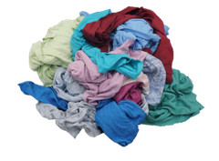 PALLET OF COLORED T-SHIRT RAGS (25 LB) 35 BOXES – 875 LBs – FREE SHIPPING!!!!