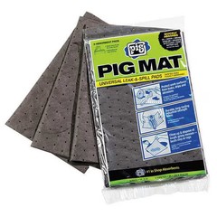 Pig Sorbent Pad, 42 1/4 oz, 15 in x 20 in, , Gray, 3 PK 25306 Pig 25306 15 in x