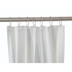 Bobrick B-204-3 White Vinyl Shower Curtain