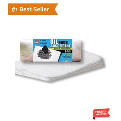 Oil Only Absorbent Pads – for Bilges, Boats, Vehicles and Tools – 6 Pack, Whi…