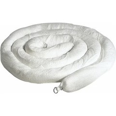 Spilltech Sorbent Boom, 30 gal, 5 in x 20 ft, Oil, White, 2 PK WB520SN Spilltech
