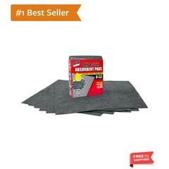 Drip & Spill Universal Pads – Absorbs Liquids | Soaks Oil, Grease, Coolant an…